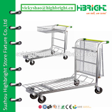 warehouse platform cart,warehouse arrangement trolley/cart,supermarket warehouse platform truck